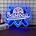 Baseball Neon Signs Dimmable Lights Wall Decor For Club Dormito.... Fixed Price $46.79.