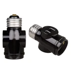 Onite E26 To 2 Outlet Light Socket Splitter Adapter Black, 2-pack. Fixed Price $14.49.