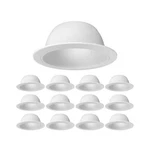 12-pack Procuru 6" Metal Recessed Can Light Trim Cover, Step Baffle With Ri.... Fixed Price $71.79.