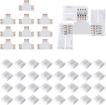 T Shape 4-pin Led Connectors 10-pack 10mm Wide Unwired Solderless Gapless Adapte. Fixed Price $15.79.