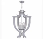 Livex Lighting 41004-05 Aldrich 5 Light Polished Chrome Lantern Chandelier. Fixed Price $119.99.