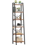 Furologee 6 Tier Ladder Shelf Bookcase, Tall Tier, Rustic Brown. Fixed Price $56.84.