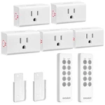 Suraielec Remote Control Outlet, Wireless Light Switch - 5 Outlets + 2 White. Fixed Price $39.39.