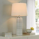 Stylecraft Ellis - Transitional Table Lamp Pastel Turquoise And Warm Gray. Fixed Price $91.49.
