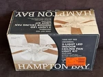 Hampton Bay 3-light White Ceiling Fan Shades Led Light Kit, 1005 027 902. Fixed Price $26.99.