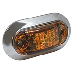 Grote 2.5" Yellow Oval Screw Mount Led Clearance Marker Light W Chrome Bezel. Fixed Price $16.58.