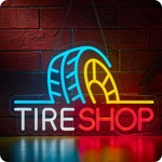 Tire Shop Neon Sign Garage Store Led Light For Wall Decor Auto Supplies Car. Fixed Price $76.13.