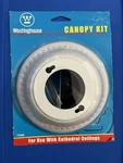 Westinghouse 77268 Ceiling Fan Canopy Kit For 1/2" I.d. Down Rods White. Fixed Price $18.00.