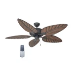 52" Indoor Outdoor Ceiling Fan Remote Oil Rubbed Bronze Tropical Leaf Blades. Fixed Price $99.99.