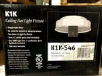 Casablanca Ceiling Fan Light Fixture Brushed Cocoa Finish K1k-546. Fixed Price $39.99.