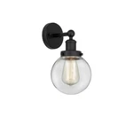Innovations Lighting Beacon 1 Light Sconce, Mb/clear-6 - 616-1w-bk-g202-6. Fixed Price $143.00.