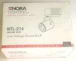 Nora Ntl-214 Round Back Low Voltage Track Fixture 20w - 50w Mr16. Fixed Price $24.99.