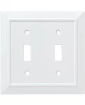 Franklin Brass W35244-pw-c Classic Architecture Double Switch Wall Plate White. Fixed Price $5.59.