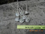2 Sign Sockets Kulka Light 583- Round Springed Lamp Holders.. Fixed Price $12.00.