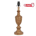 Simplee Adesso 18.5" Turned Lamp Base With Wood Finish And Transitional Design. Fixed Price $50.65.