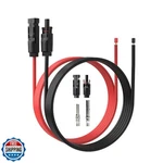 Elfculb Solar Panel Extension Cable - 1pair 12awg 20ft Blackred With Male/fem. Fixed Price $42.88.