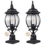 Vevor 2 Pcs Dusk To Dawn Outdoor Lamp Post Light Fixture 20.87in Pole Pier Mount. Fixed Price $80.99.