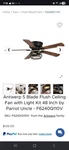 Parrot Uncle Ceiling Fans With Lights And Remote, Farmhouse Flush Mount Ceili.... Fixed Price $100.00.