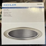 Kichler 6 Recessed Light Brushed Nickel Trim Kit & Silver Baffle #0828890. Fixed Price $21.95.