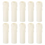 Patikil 25x100mm Candle Socket Covers, 10 Pack Plastic Sleeves Candelabra. Fixed Price $16.99.