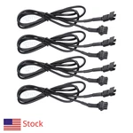 4x 47" Extension Cords For 5050 Led Smd Rgb Neon Strip Lights Motorcycle Atv Car. Fixed Price $15.23.
