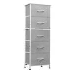 Wlive Fabric Dresser, 5-drawer Tall Dresser For Bedroom, Storage. Fixed Price $80.49.