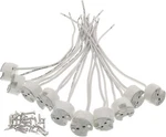 Mr16 Socket,10 Pack 2 Pin Halogen Lamp Holder Gu5.3 Socket Gy6.35 Ceramic L. Fixed Price $15.60.