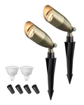 Edishine Solid Brass Outdoor Landscape Spotlights, 12v Led Low Voltage. Fixed Price $69.99.