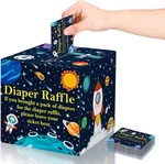 50 Pcs Diaper Raffle Tickets Outer Space Themed Baby Shower Game Home Party.... Fixed Price $14.99.