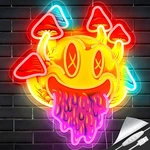 Ggk Smiling Mushrooms Neon Sign Unique Aesthetic Room Decor Light. Fixed Price $62.25.