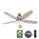 Hunter Channing 54 In. Express Brushed Nickel Ceiling Fan With Light Kit. Fixed Price $132.89.