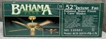 Vintage Bahama Fans 52 Polished Brass Finish Reversible Wood Blades Ceiling Fan. Fixed Price $179.99.