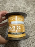 Southwire Lamp Wire 16/2 Spt-2 White Stranded Cord 25ft - New & Open Box Lot. Fixed Price $14.99.