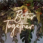 Ulalaza Better Together Led Neon Sign Night Light For Wall Party D Cor Bedroom R. Fixed Price $53.99.