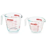 Pyrex Measuring Cup Set 2 Piece 1 And Glass Kitchen Tool. Fixed Price $22.39.