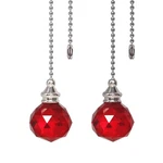 Longsheng - Since 2001 Red 2pcs Crystal Ceiling Fan Pull Chain C.... Fixed Price $26.27.