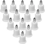 Jackyled 15-pack E12 To E26 E27 Adapter Chandelier Light 15 Pack, White. Fixed Price $30.72.