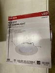 Satco S11801r1 Adjustable Led Retrofit Remodel Light Trim, Dimmable, 5-6 In.. Fixed Price $14.85.