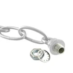 Progress Lighting Brushed Nickel Loop And Chain Kit - 9.5 Inch P8678-09. Fixed Price $14.61.
