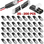25-200pcs Double-wire Plug-in Connector 2 Pin Led Light Strip Connectors New. Fixed Price $22.95.