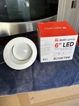 Elco 6" Led Sloped Ceiling Baffle Trim. Fixed Price $50.00.