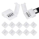 10packs 4pin Rgb Led Light Strip Connectors 10mm Unwired Gapless Solderless Adap. Fixed Price $15.53.