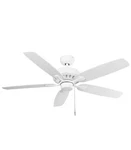 Hampton Bay Rockport 52" Led Ceiling Fan With Light - Matte White. Fixed Price $64.93.