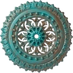 Ekena Millwork Cm18skcgs Sellek Ceiling Medallion Copper Green Patina. Fixed Price $159.48.