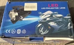 New Led Motorcycle Driving Fog Spot Lights Angel Eye Halo Rings Headlight. Fixed Price $13.95.