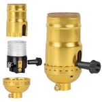 Jutorosy 2-way Lamp Socket Replacement, E26 Base Ul Listed, Turn Knob Gold. Fixed Price $8.99.