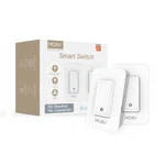 Moes 2pc Wifi Smart Light Switch No Neutral Capacitor Alexa Google App Remote. Fixed Price $59.99.