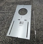 (qty 17) Eurofase 45517-013 Galvanized Steel Smash Plate 13.25" W X 6.5" D. Fixed Price $83.99.