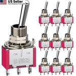 Diyhz Toggle Switch Ac 5a/125v 2a/250v 3 Pin Terminals On/off/on 3p3d, 3pin. Fixed Price $14.16.