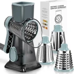 Keouke Rotary Cheese Grater Hand Crank Transparent - Shredder Slicer Grinder 3 S. Fixed Price $34.14.